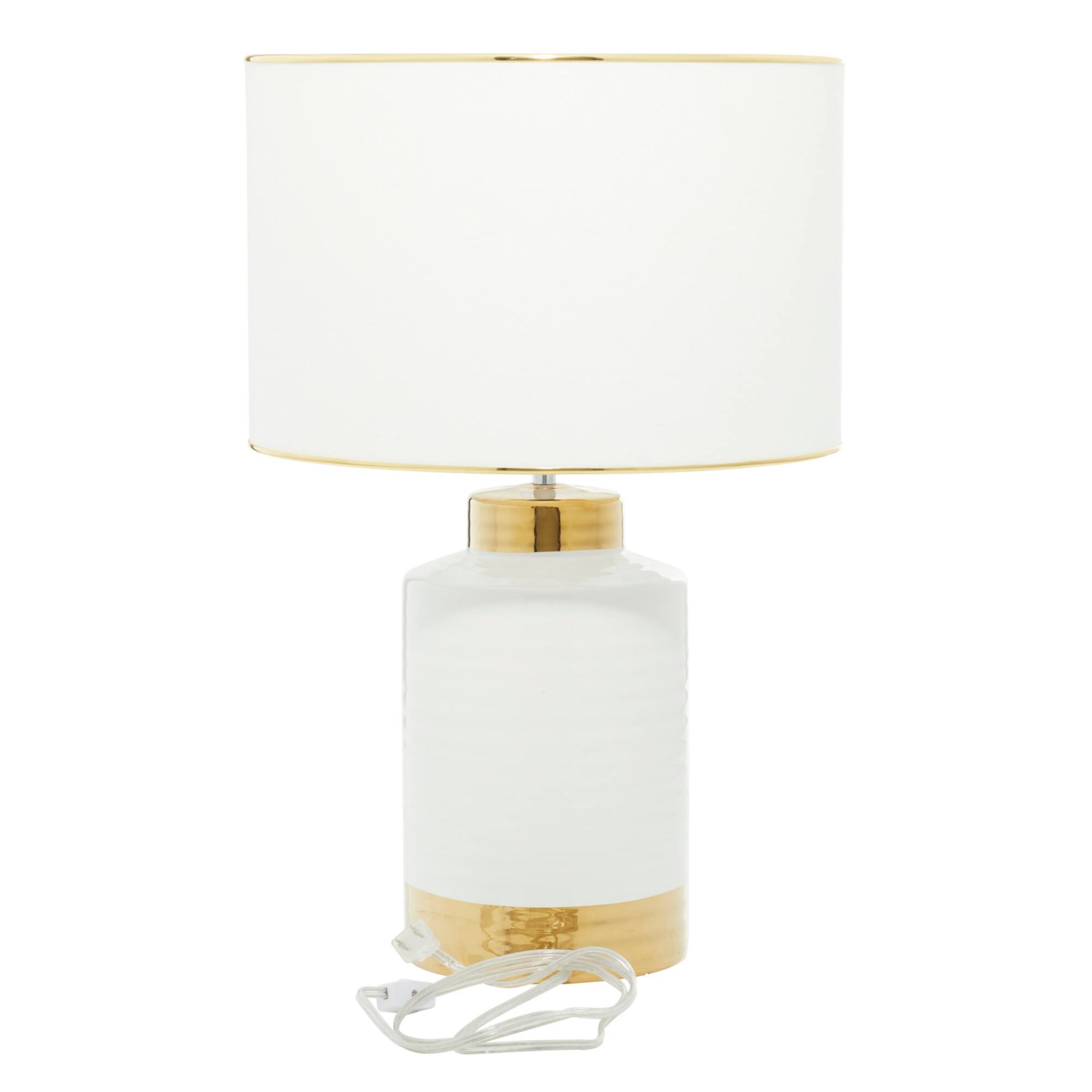 CosmoLiving by Cosmopolitan 23" Gold Ceramic Table Lamp